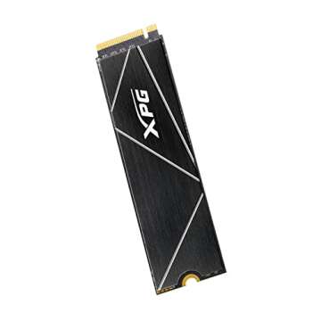 XPG 1TB GAMMIX S70 Blade - Works with PlayStation 5, PCIe Gen4 M.2 2280 Internal Gaming SSD Up to 7,400 MB/s (AGAMMIXS70B-1T-CS)