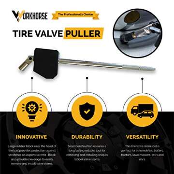 Darkhorse Automotive Premium Valve Stem Tool | Tire Valve Stem Removal Tool | Valve Stem Puller with...