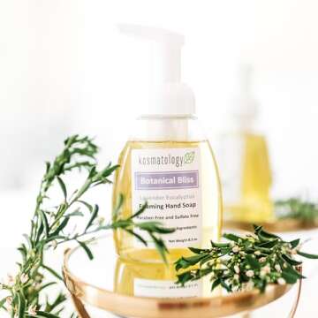 kosmatology® Botanical Bliss (Lavender-Eucalyptus) Organic Foaming Hand Soap | Moisturizing Hand Wash | Clean Ingredients, Infused with Essential Oils | 8.5 fl oz