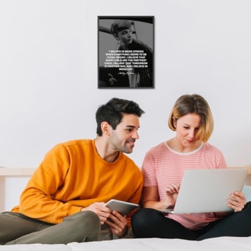 Audrey Hepburn Motivational Quote Art Print for Women