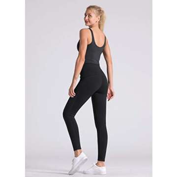 Dragon Fit Compression Yoga Pants Power Stretch Workout Leggings With High Waist Tummy Control, 02black, Medium