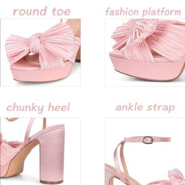 VIMISAOI Womens Heeled Sandals - Elegant Wedding Shoes