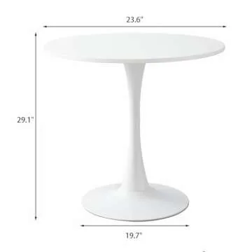 Elegant 24" Round Dining Table for Small Spaces