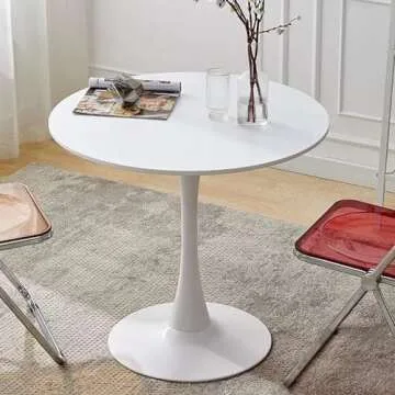 Elegant 24" Round Dining Table for Small Spaces