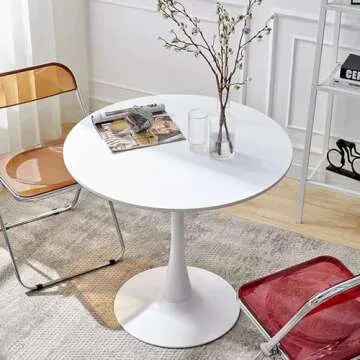 Elegant 24" Round Dining Table for Small Spaces