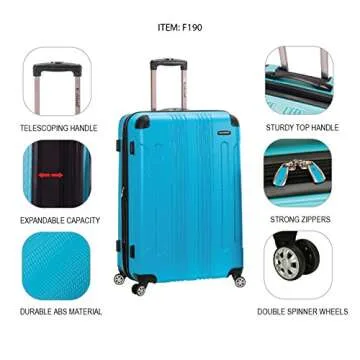 Rockland London Hardside Expandable Luggage for Travelers