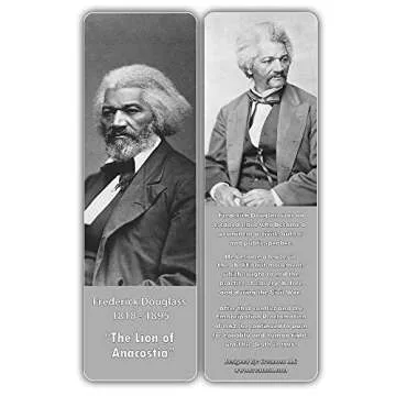 Creanoso Famous Historical African Americans Bookmarks (12-Pack) – Learning Rewards Cards – Awesome Learning Gift Bookmarks for Students, Boys, Girls, Teens, African American Youth