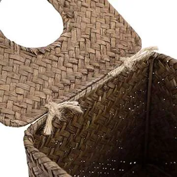 Sumnacon Seagrass Tissue Box Cover for Stylish Decor