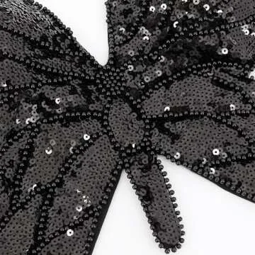 Mocure Sparkly Butterfly Sequin Crop Top for Parties