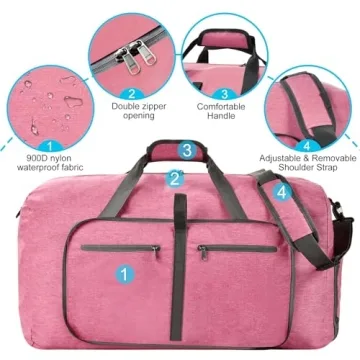 Felipe Varela 65L Foldable Duffle Bag for Travelers