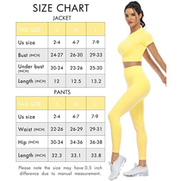 PINKSAVIOR Women's Stylish Workout Sets Two Piece Gym Outfit