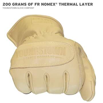 Youngstown FR Ultimate Leather Work Gloves for Safety and Durability
