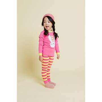 VAENAIT BABY Toddler Kids Boys Girls 100% Cotton Sleepwear Pajamas Set Swing Chicks XL