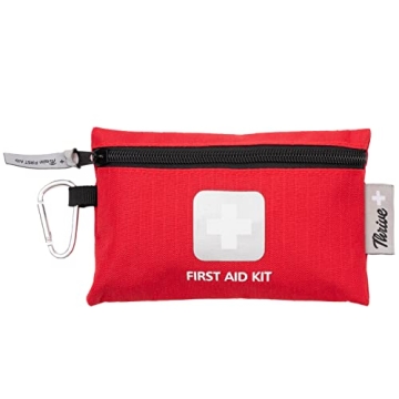 Thrive Travel Essentials Mini First Aid Kit - 66 FSA HSA Approved Products Includes Multi-Sized Band...