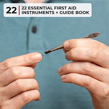 Thrive Travel Essentials Mini First Aid Kit - 66 FSA HSA Approved Products Includes Multi-Sized Bandage, Wipes, Safety Pins, and More (Pouch)