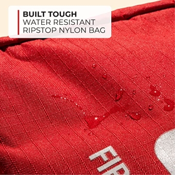 Thrive Travel Essentials Mini First Aid Kit - 66 FSA HSA Approved Products Includes Multi-Sized Bandage, Wipes, Safety Pins, and More (Pouch)