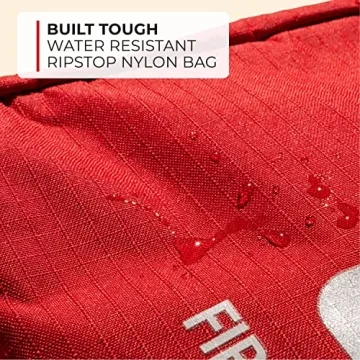 Thrive Travel Essentials Mini First Aid Kit - 66 FSA HSA Approved Products Includes Multi-Sized Bandage, Wipes, Safety Pins, and More (Pouch)