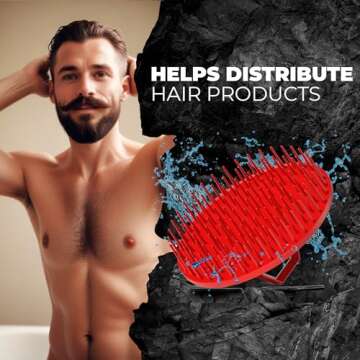Bossman Scalp Massager & Shampoo Brush - Ultimate Hair Care Tool