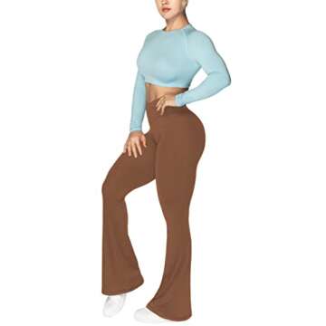Stylish Sunzel Flare Yoga Pants with Tummy Control