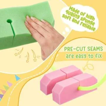 Poen Set of 6 Sponge Hoop Holders Obstacle PE. Equipment for Elementary School Course Ring Hoop Holder Stand for Outdoor Game Storage Accessories Gymnastics Educational Activities, Hoops Not Included