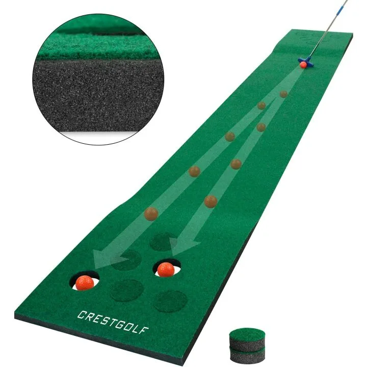 Golf Pong Mat Game Set for Indoor and Outdoor Fun
