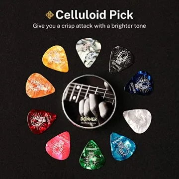 Guitar Picks Celluloid 16 Pack for All Guitar Types