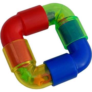 Super Bird Creations SB906 Rattler Ring Bird Foot Toy, Large Bird Size, 2.75" x 1"