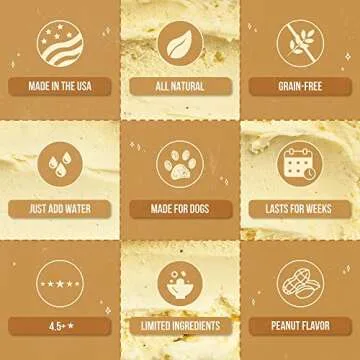 Hoggin' Dogs Ice Cream Mix - Natural & Peanut Flavor
