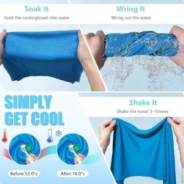 PAWPRO Multi-Colored Cooling Towels for All Activities