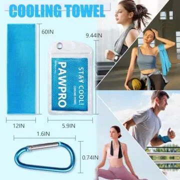 PAWPRO Multi-Colored Cooling Towels for All Activities