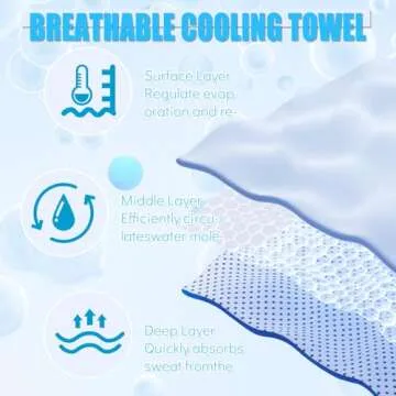 PAWPRO Multi-Colored Cooling Towels for All Activities