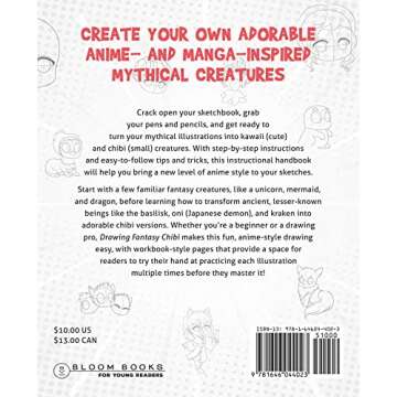 Drawing Fantasy Chibi: Learn How to Draw Kawaii Unicorns, Mermaids, Dragons, and Other Mythical, Mag...