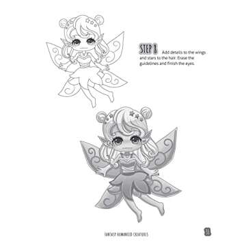 Drawing Fantasy Chibi: Learn How to Draw Kawaii Unicorns, Mermaids, Dragons, and Other Mythical, Magical Creatures! (How to Draw Books)