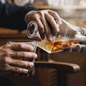 Personalized Whiskey Decanter Set for Groomsmen