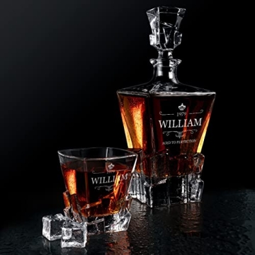 Personalized Whiskey Decanter Set for Groomsmen