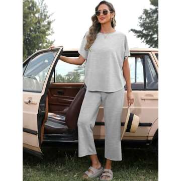 ANRABESS Women's Summer 2 Piece Outfits for Stylish Comfort