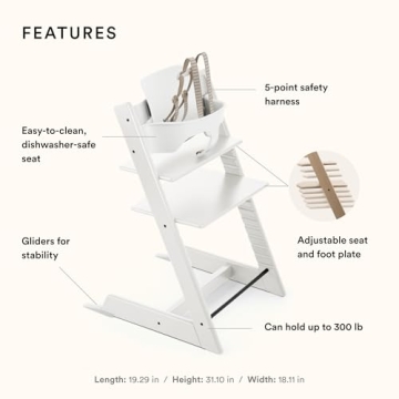 Stokke Tripp Trapp High Chair - Adjustable & Ergonomic Design