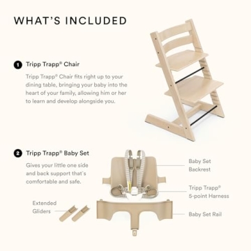 Stokke Tripp Trapp High Chair - Adjustable & Ergonomic Design