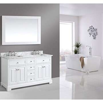 homdiy Knobs for Kitchen Cabinets 5 Pack Satin Nickel Cabinet Knobs - HD6050SNB Modern Drawer Knobs Satin Nickel Cabinet Hardware Knobs