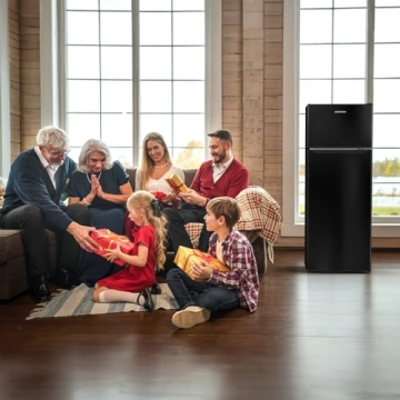 Compact Upstreman 7.7 Cu.Ft. Double Door Refrigerator