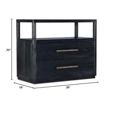 Linville Falls Two Drawer Nightstand with USB Ports