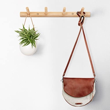 Homode Bamboo Coat Hooks - Stylish Eco-Friendly Storage Solutions
