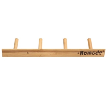 Homode Bamboo Coat Hooks - Stylish Eco-Friendly Storage Solutions