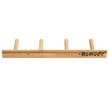 Homode Bamboo Coat Hooks - Stylish Eco-Friendly Storage Solutions