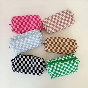 XPONNI Small Cosmetic Bag Cute Makeup Bag Y2k Accessories Aesthetic Make Up Bag Y2k Purse Cosmetic B...