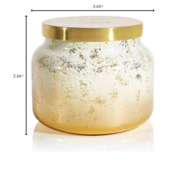 Capri Blue Glimmer Jar Candles - Luxury Holiday Scented Candles for Home - Long Lasting Soy Wax Blend - Scented Holiday & Home Decor - Volcano Jumbo Signature Jar (48 oz)