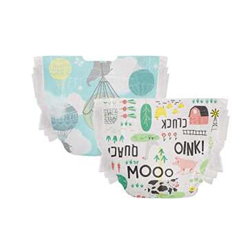 The Honest Company Clean Conscious Diapers | Eco-Friendly, Size 1, 80 Count