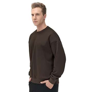 Men's Fleece Crewneck Sweatshirt - Warm & Comfortable
