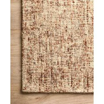 Loloi Harlow Rust/Charcoal Area Rug - Stylish & Durable