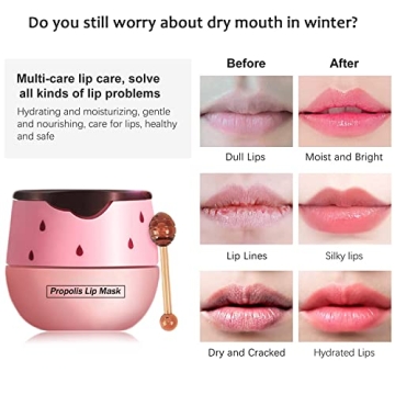 2PCS Honey & Strawberry Lip Balm for Hydrated Lips